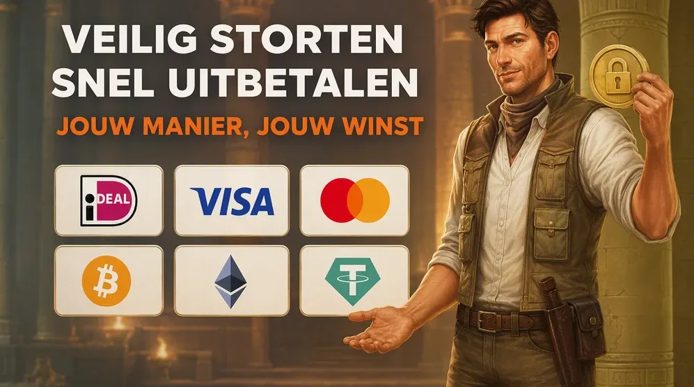 betalingslogo's iDEAL, creditcard en crypto naast elkaar