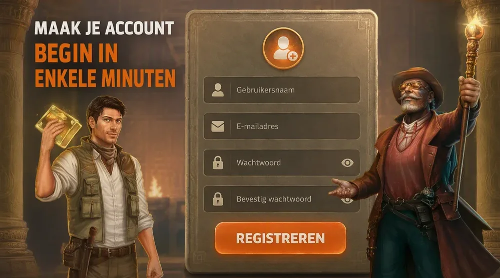 registratieformulier met invoervelden op scherm